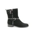 Confort Bajo Tacones Moda De Cuero Señora Ankle Boots